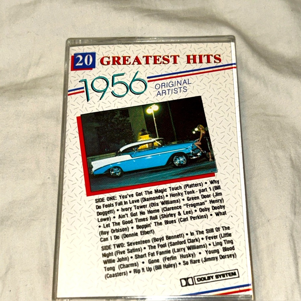 **6/$20** 1956 20 Greatest Hits Original Artist Cassette Tape